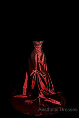 Aesthetic Ball Gown Strapless Burgundy Taffeta Evening Prom Dresses Ruffle Long Party Dresses