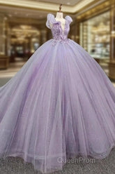 Off-The-Shoulder Deep V Neck Long Wedding Dresses With Applique