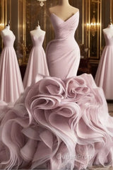 Organza Mermaid Wedding Dresses Evening Prom Evening Gown