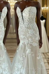 Plus Size Boho Wedding Dresses Mermaid Appliques