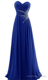 Sweetheart Beading Floor-length Chiffon Evening Dresses