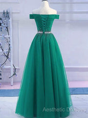 Sequins Burgundy Long Off The Shoulder Evening Prom Dresses