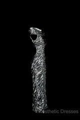 Vintage Sheath Off The Shoulder Silver Gray Sleeveless Long Evening Prom Gown Fairy Evening Prom Dresses