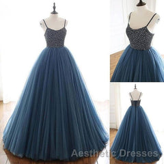 Beading Ball Gown Long Evening Prom Dresses,Popular Evening Prom Dresses,Fashion Winter Formal Dresses