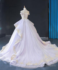 Purple Tulle Lace Long Evening Prom Gown Lace Tulle Long Evening Prom Dresses