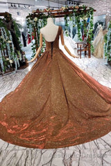 Big Evening Prom Dresses One Shoulder Lace Up Back Sequins Beads Quinceanera Dresses