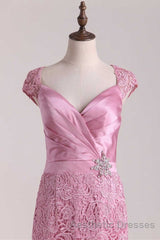 Two-Piece Pink Backless Mother of the Bride Dresses