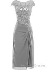Cap Sleeve Beaded Mother of Bride Dresses