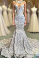 Glamorous Sequins Mermaid Long Evening Prom Dresses Online