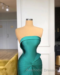 Elegant Strapless Long Mermaid Evening Prom Dresses Online