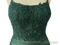 Spaghetti Straps Open Back Short Homecoming Dresses