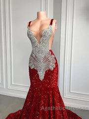 Gorgeous Long Dresses Luxury Black Girls Evening Prom Party Formal Gowns