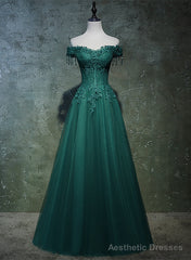Pretty Mermaid Spaghetti Straps Olive Green Long Prom Dresses Evening Gowns