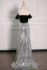A Line Off The Shoulder Sexy Sequin Formal Dresses Bridesmaid Dresses Evening Gown Evening Prom Dresses