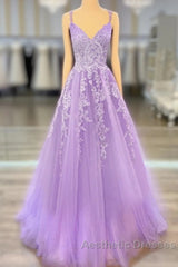 A-Line Evening Prom Dresses Maxi Dresses Formal Court Train Sleeveless Spaghetti Strap Stretch Chiffon With Appliques Shouder Flower