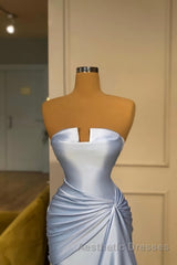 Amazing Long Blue Mermaid Graduation Dresses Fabulous Sleeveless Evening Prom Dresses