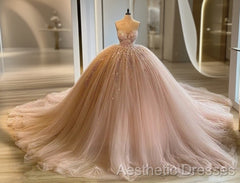 Ball Gown Pink Evening Prom Dresses Quinceanera Dresses Ed600