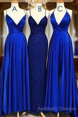 Blue Gray Tulle V Neck Flower Lace Long Dresses Lace Evening Prom Dresses