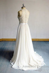 Eye-catching Lace Chiffon A-line Wedding Dresses