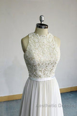 Eye-catching Lace Chiffon A-line Wedding Dresses
