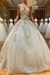 Champagne sweetheart tulle lace long Evening Prom gown, tulle formal gown