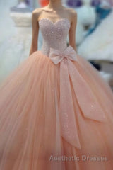 Custom Made Sweetheart Neck Sequins Evening Prom Dresses, Formal Dresses
