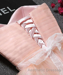 Cute Sweetheart Neck Backless Pink Short Evening Prom Dresses, Backless Pink Homecoming Dresses, Pink Formal Evening Graduation Dresses