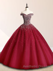 Emerald Green Sequin Evening Prom Dresses Beaded Quinceanera Dresses