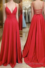 Red Simple Long Evening Prom Dresses,Popular Evening Prom Dresses,Fashion Winter Formal Dresses