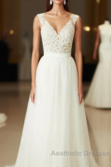 Floor-Length  A-Line/Princess Sweetheart Wedding Dresses