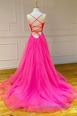 Hot Pink Evening Prom Dresses Long  Formal Dresses, Evening Dresses, Dance Dresses