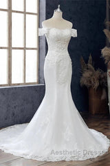 Lace Off-The-Shoulder Mermaid Wedding Dresses