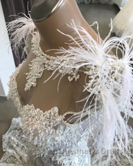 Long Mermaid Sweetheart Beading Appliques Lace Wedding Dresses