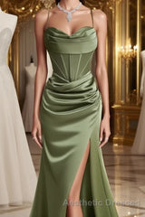Mermaid Sweetheart Neck Lavender Long Evening Prom Dresses,Formal Evening Prom Dresses