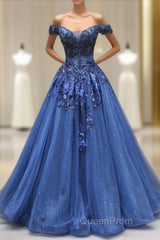 Navy Blue Formal Dresses Evening Prom Dresses,