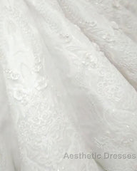 New Arrival V Neck Cap Sleeve Beads Crystals Mermaid Wedding Dresses Lace Applique