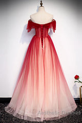 Off The Shoulder Burgundy Evening Prom Dresses, Wine Red Off Shoulder Formal Graduation Dresses