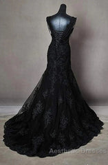 Off-The-Shoulder Long Wedding Dresses With Applique