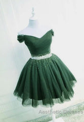 Off The Shoulder Tulle Red Short Evening Prom Dresses Lace Up