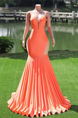 Black Prom Dresses Sexy Mermaid Women Evening Dress Sleeveless Open Back