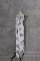 Pretty A Line Halter Floral Chiffon Long Evening Prom Dresses Birthday Dresses For Women