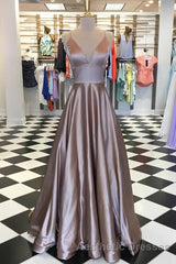 Pretty Royal Blue A-line Spaghetti Straps Evening Prom Dresses, Evening Prom Dresses