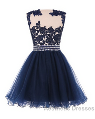 Navy Blue Lace Short With Waist Beadings Royal Blue Custom Made Mini Length Women Skirt Evening Prom Dresses