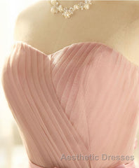Cute Sweetheart Neck Tulle Short Evening Prom Dresses, Bridesmaid Dresses