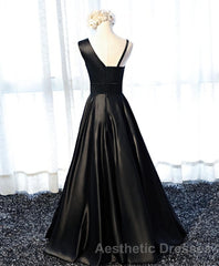 Stylish Satin Long Evening Prom Gown Formal Dresses