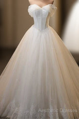 Romantic Tulle Ball Gown Corset Wedding Dresses For Bride Evening Prom Dresses