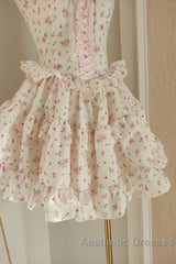 Sexy A Line Strapless Floral Holiday Dresses Travel Vacation Dresses Short Chiffon Birthday Dresses