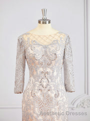 Sheath/Column Bateau Short/Mini Chiffon Mother of the Bride Dresses With Appliques Lace