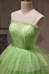 Short Green Evening Prom Dresses, Short Green Graduation Homecoming Dresses