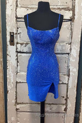 Short Tight Yellow Homecoming Dresses,Crystal Beaded Semi Formal Dresses